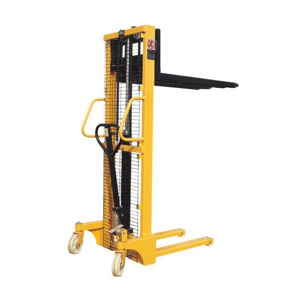 1Ton Heavy Duty Manual Fork Stacker Truck Lifting 1.6m