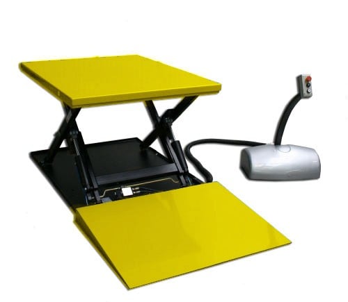 2000kg Static Electric Lift Platform Table With Ramp 1600x1200m 