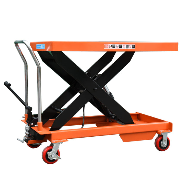 1000Kg Heavy Duty Manual Scissor Lift Table Lift 1M