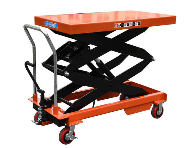 Double Scissor Lift Table Lift 100kg 1.7m High