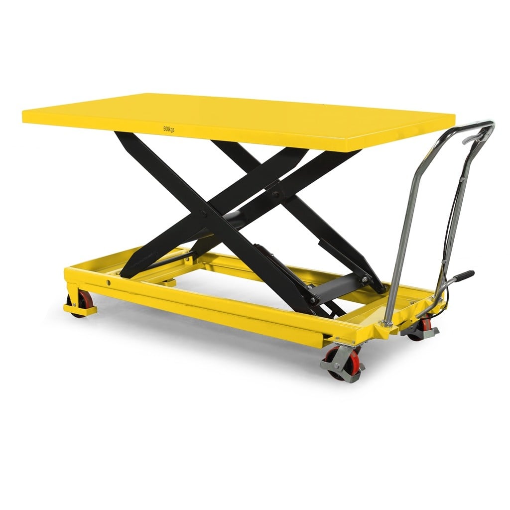 Manual Large Scissor Lifter Table Lifter capacity 500kg