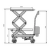 Mobile Electric Double Scissor Lift Table 350kg Maximum Lift Height 1.3m