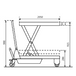 Manual Extra Large Scissor Lifter Table Lifter Capacity 1000Kg 