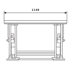 1000kg Static Electric Lift Platform Table With Ramp