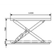 Low Profile U Shape Electric Scissor Table Lifter 1000Kg