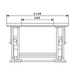 Low Profile U Shape Electric Scissor Table Lifter 1000Kg 