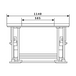 Low Profile U Shape Electric Scissor Table Lifter 1000Kg 