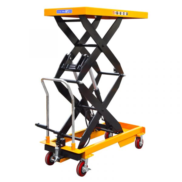 500Kg Double Scissor Lift Table Maximum Lift Height 2m