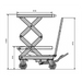 Stainless Steel Manual Hydraulic Scissor Lift Table lifts 350kg 1295mm High 