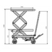 Stainless Steel Manual Hydraulic Scissor Lift Table lifts 350kg 1295mm High 